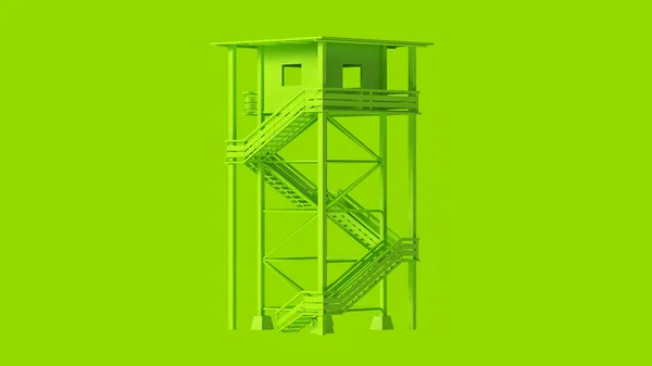 Лайм Грін Велика Сторожова Вежа Сходами Ілюстрація — стокове фото