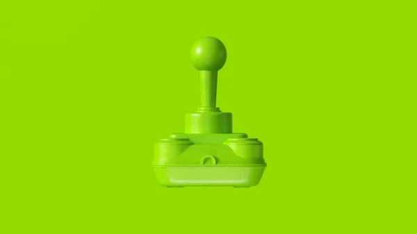 Yeşil Retro Kablosuz Joystick Illüstrasyon Render — Stok fotoğraf