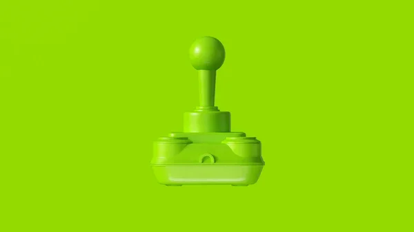 Vert Retro Sans Fil Joystick Illustration Rendu — Photo