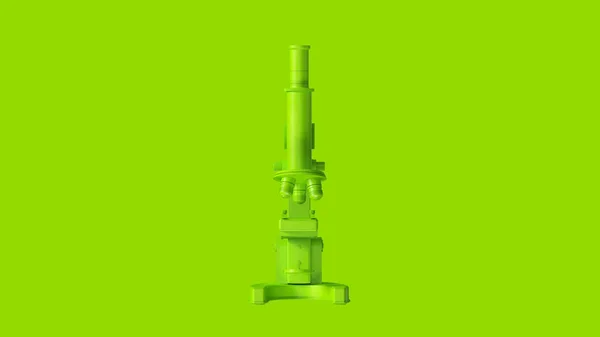 Зеленый Традиционный Микроскоп Иллюстрация Рендеринг — стоковое фото