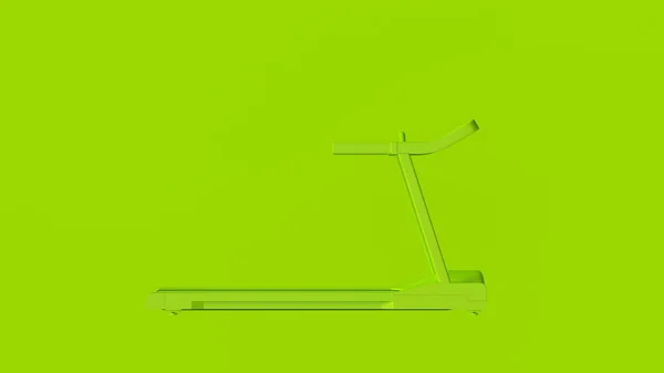 Yeşil Mor Koşu Bandı Koşu Makinesi Illüstrasyon — Stok fotoğraf