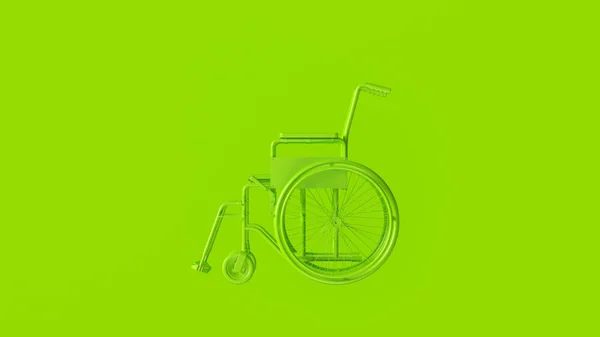 Green Hospital Wheelchair Illustration Rendering — Stock Photo, Image