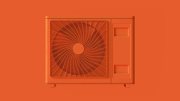 オレンジオフィスエアコン3Dイラスト3Dレンダリング — ストック写真