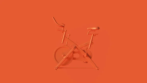 Illustrazione Rendering Arancio Esercizio Bike — Foto Stock