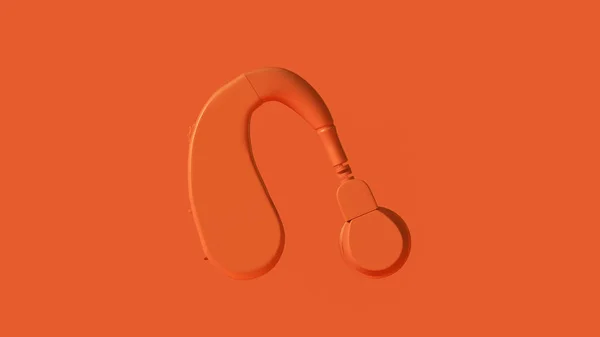 Orange Ear Hearing Aid Illustrazione Rendering — Foto Stock
