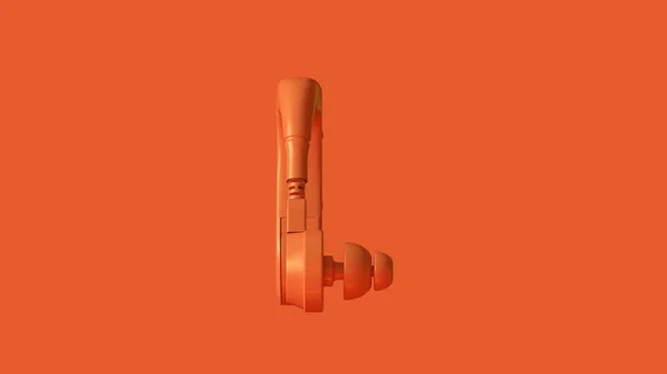 Orange Ear Hearing Aid Illustrazione Rendering — Foto Stock