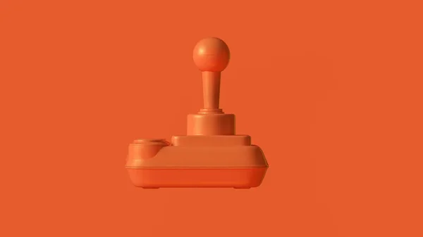 Arancione Retro Wireless Joystick Illustrazione Rendering — Foto Stock