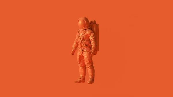 Kosmonaut Oranžový Kosmonauti Ilustrace Vykreslení — Stock fotografie