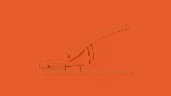 Arancione Office Stapler Illustrazione Rendering — Foto Stock