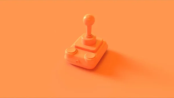 Retro Naranja Joystick Inalámbrico Ilustración Render —  Fotos de Stock