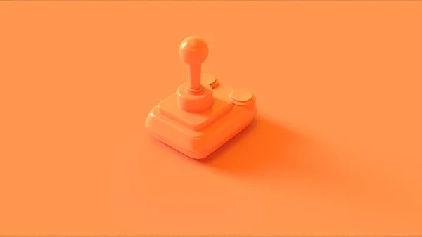 Orange Retro Sans Fil Joystick Illustration Rendu — Photo