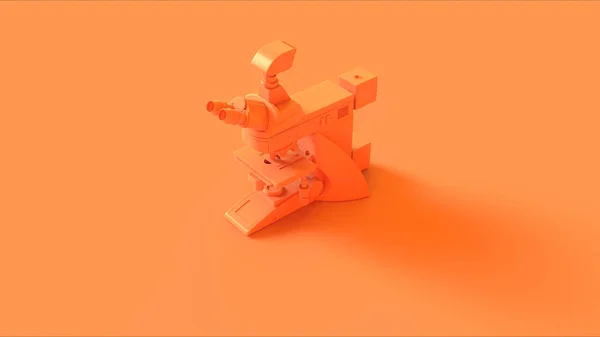 Orange Modern Digital Microscope Иллюстрация Рендеринг — стоковое фото