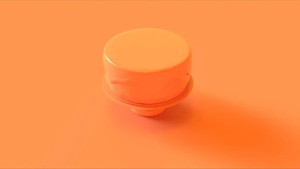 Gran Pastel Naranja Ilustración Render — Foto de Stock