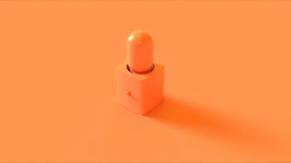 Oranžová Stolní Lampa Ilustrace Vykreslování — Stock fotografie