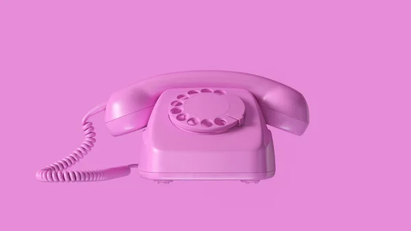 Roze Telefoon Illustratie Renderen — Stockfoto