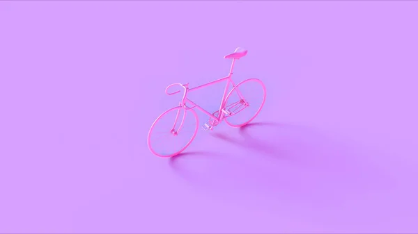 Rosa Rennrad Mit Festem Gang Illustration Render — Stockfoto