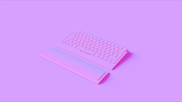 Pink Slim Клавіатури Arm Rest Ілюстрація Рендеринга — стокове фото