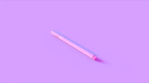 Pink Pen Ilustração Renderização — Fotografia de Stock