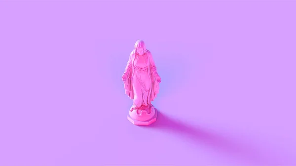 Rosa Virgem Maria Mãe Jesus Estátua Ilustração Render — Fotografia de Stock