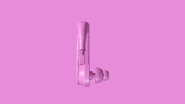 耳助听器 渲染背后的粉红色 — 图库照片