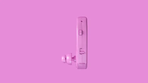 Pink Ear Hearing Aid Illustration Render — Stock Photo, Image