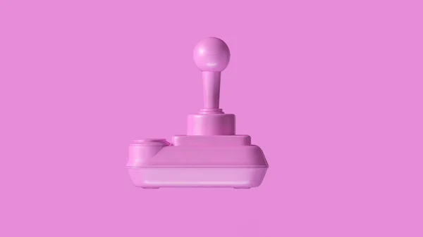 Pembe Retro Kablosuz Joystick Illüstrasyon Render — Stok fotoğraf