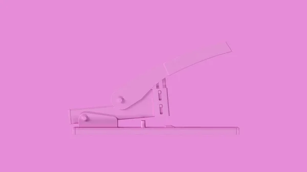 Pink Office Häftapparat Illustration Göra — Stockfoto