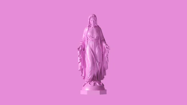 Virgen Rosa María Madre Jesús Estatua Ilustración Render —  Fotos de Stock