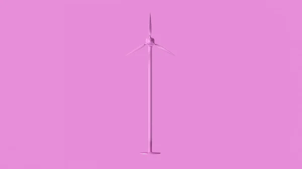 Turbina Vento Rosa Uma Ilustração — Fotografia de Stock