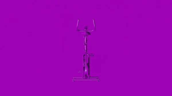 Purple Exercício Bike Renderização Ilustração — Fotografia de Stock