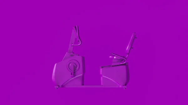 Purple Exercise Bike Rendering Illustration — Stock Photo, Image