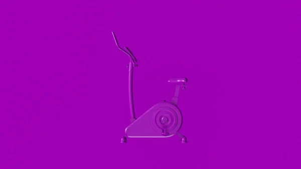 Bicicleta Ejercicio Púrpura Representación Ilustración — Foto de Stock