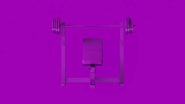 Фиолетовый Прилив Вес Скамейки Иллюстрация — стоковое фото