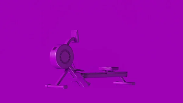 Purple Rowing Machine Illustration — Stock Photo, Image