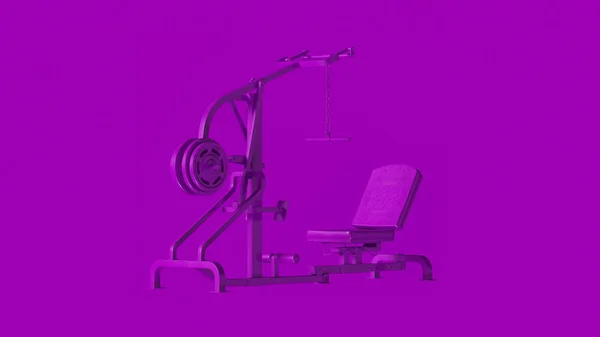 紫色坐式重量台 — 图库照片