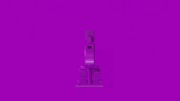 Фіолетовий Веслувальна Машина Ілюстрація — стокове фото