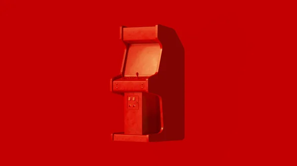 Console Arcade Vintage Rossa Illustrazione — Foto Stock