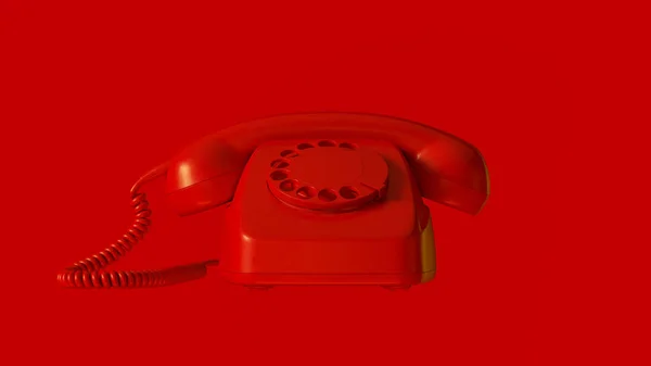 Vermelho Telefone Ilustração Render — Fotografia de Stock