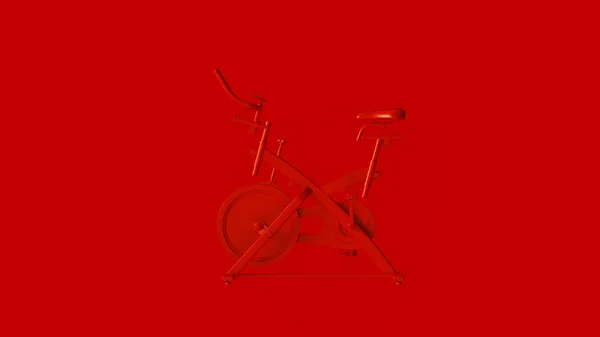 Czerwony Ćwiczenie Rower Ilustracja — Zdjęcie stockowe