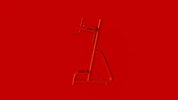 Red Leg Raise Machine Illustration — Stock Photo, Image