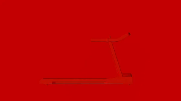Rode Loopband Running Machine Illustratie — Stockfoto