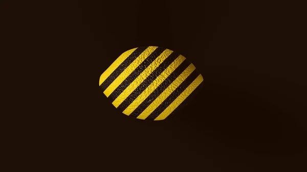 Κίτρινη Και Μαύρη Chevron Hazard Pattern Λεμόνι Απεικόνιση Απόδοση — Φωτογραφία Αρχείου