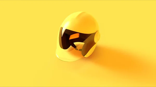 Yellow Helmet Rendering Illustration — 스톡 사진