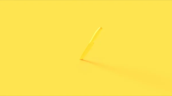 Gelbes Messer Illustration Rendering — Stockfoto