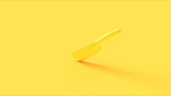 Coltello Giallo Illustrazione Rendering — Foto Stock