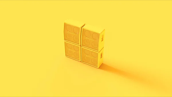 Yellow Concert Speaker Illustration — стоковое фото