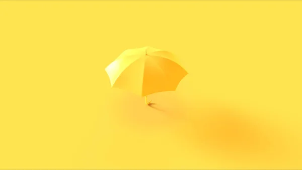 Yellow Umbrella Illustration Rendering — 스톡 사진