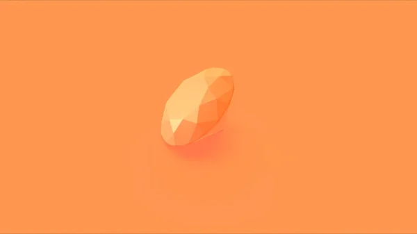 Orange Rosa Diamant Illustration Render — Stockfoto