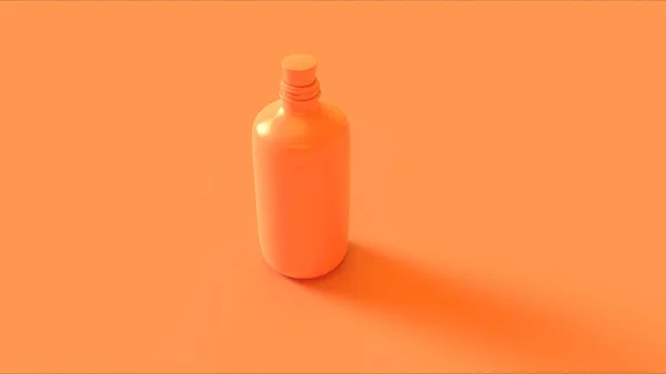 Orangefarbene Vintage Medizinflasche Mit Korkstop Illustration — Stockfoto