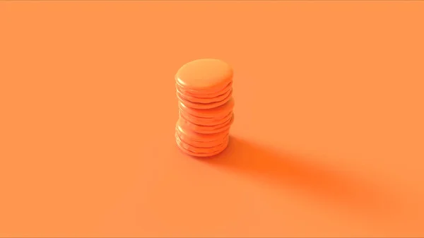 オレンジマクロンタワー3Dイラスト3Dレンダー — ストック写真